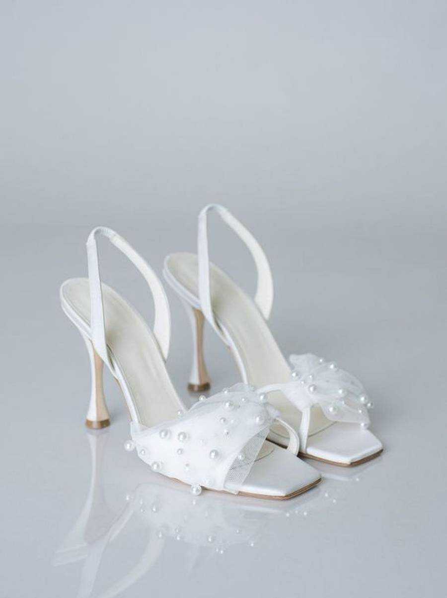 کفش عروس پاشنه بلند سفید