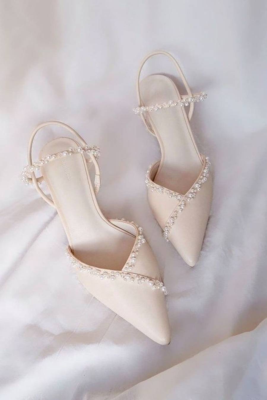 کفش عروس پاشنه کوتاه 