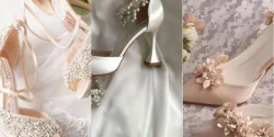 تصاویر مدل کفش عروس پاشنه دار؛ به روز ترین مدل های مد شده امسال